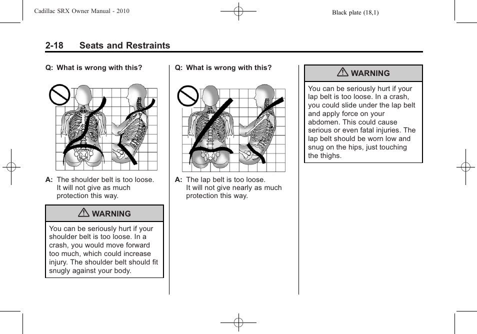 Cadillac 2010 SRX User Manual | Page 52 / 468