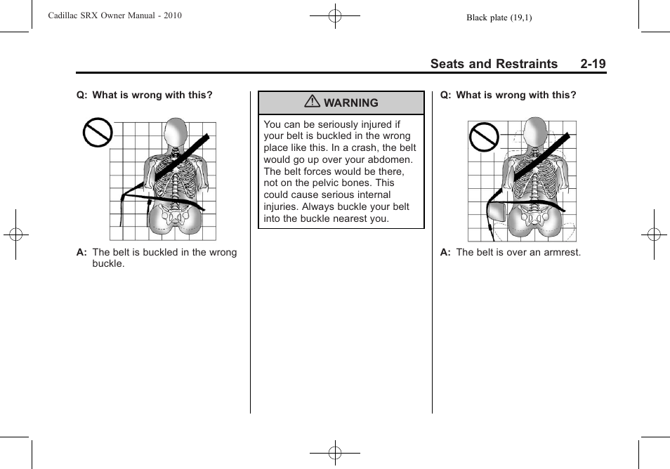 Cadillac 2010 SRX User Manual | Page 53 / 468