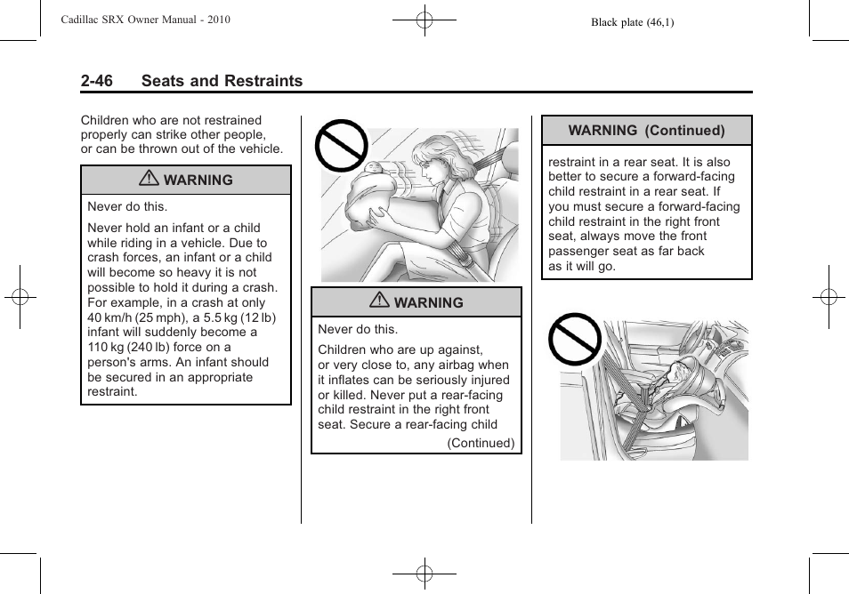 Cadillac 2010 SRX User Manual | Page 80 / 468