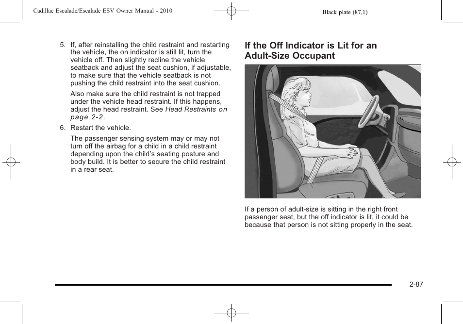 Cadillac 2010 Escalade User Manual | Page 119 / 620