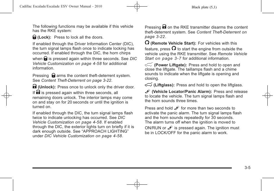 Cadillac 2010 Escalade User Manual | Page 129 / 620