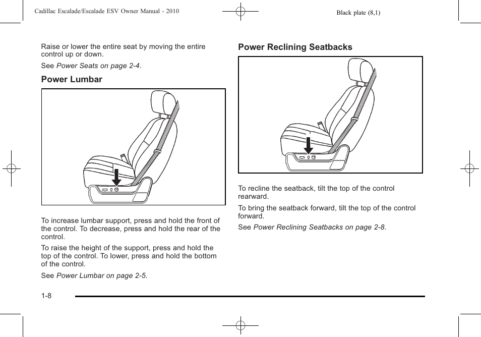 Cadillac 2010 Escalade User Manual | Page 14 / 620