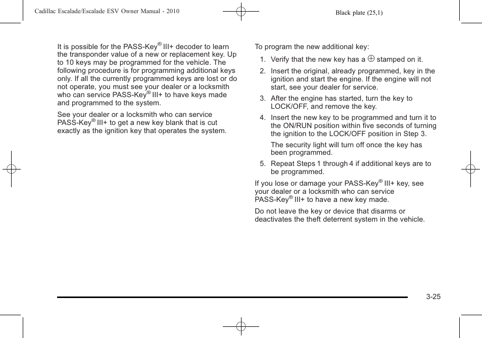 Cadillac 2010 Escalade User Manual | Page 149 / 620