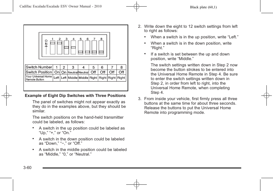 Cadillac 2010 Escalade User Manual | Page 184 / 620