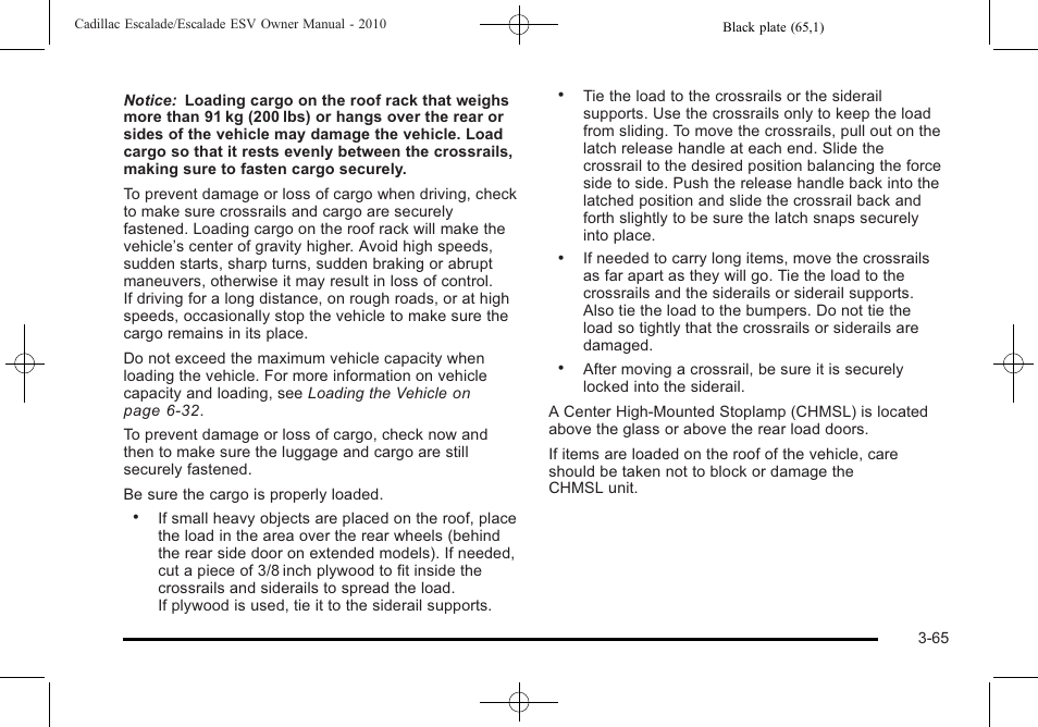 Cadillac 2010 Escalade User Manual | Page 189 / 620