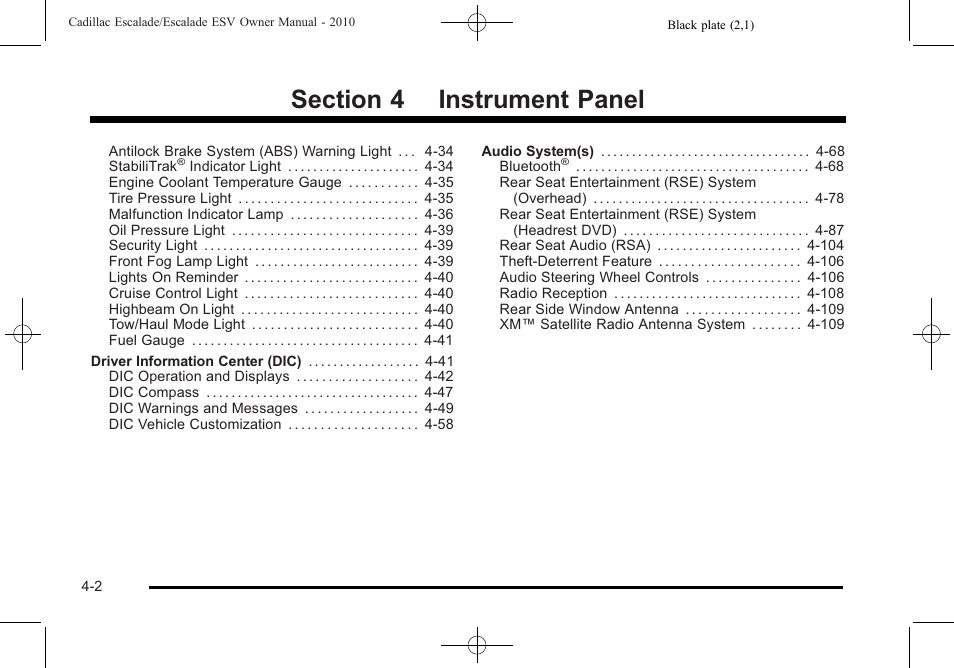 Cadillac 2010 Escalade User Manual | Page 194 / 620