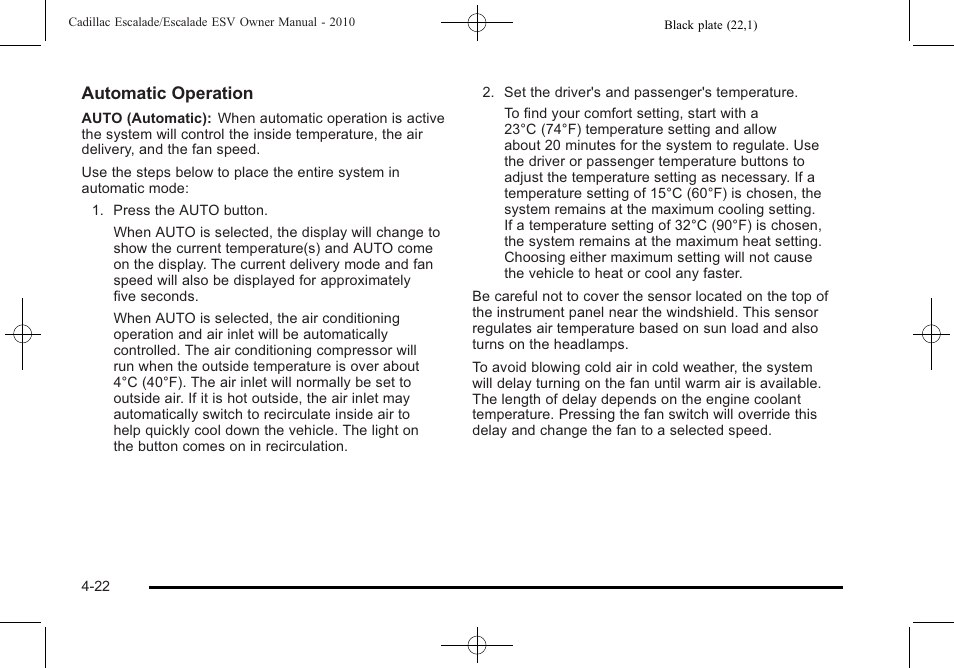 Cadillac 2010 Escalade User Manual | Page 214 / 620