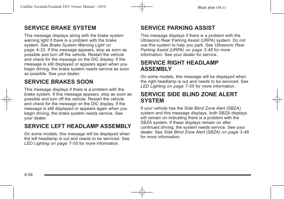 Cadillac 2010 Escalade User Manual | Page 246 / 620