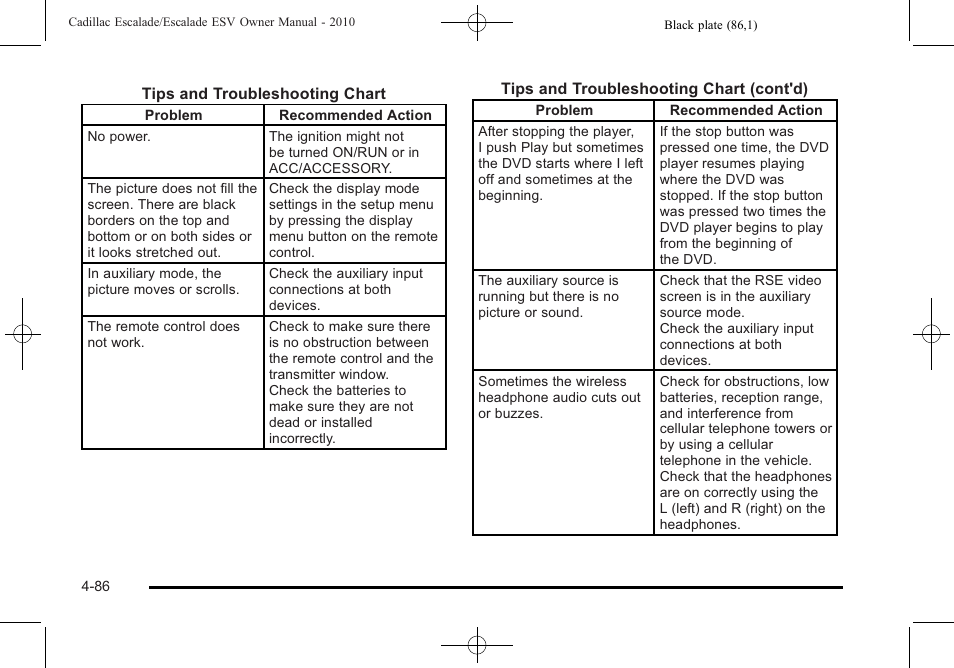 Cadillac 2010 Escalade User Manual | Page 278 / 620
