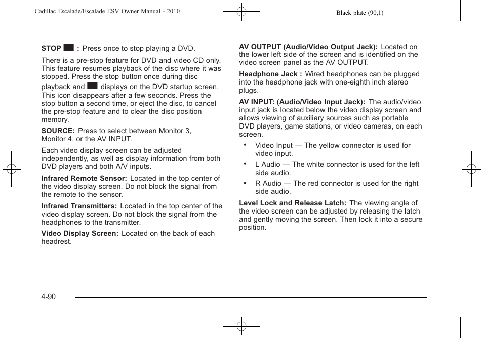 Cadillac 2010 Escalade User Manual | Page 282 / 620