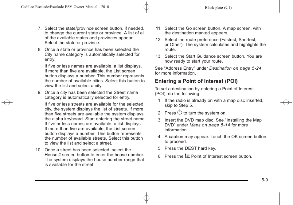 Cadillac 2010 Escalade User Manual | Page 311 / 620