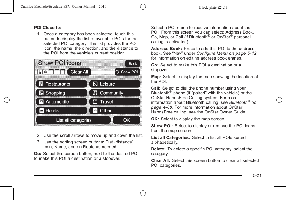Cadillac 2010 Escalade User Manual | Page 323 / 620