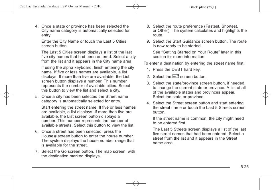 Cadillac 2010 Escalade User Manual | Page 327 / 620