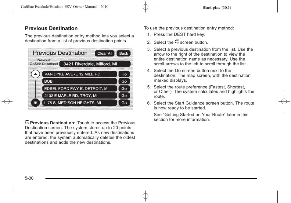 Cadillac 2010 Escalade User Manual | Page 332 / 620