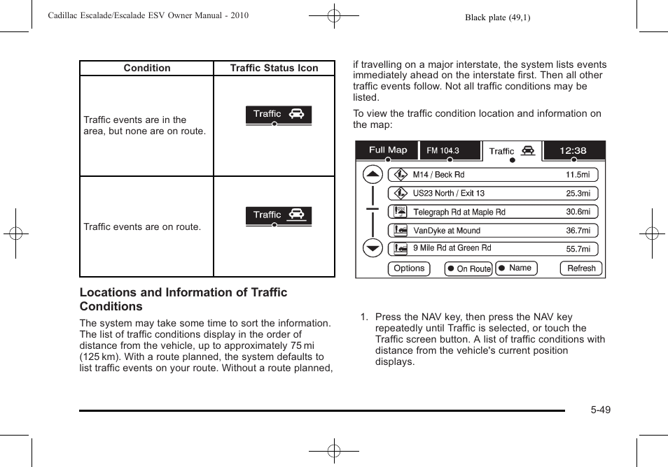 Cadillac 2010 Escalade User Manual | Page 351 / 620