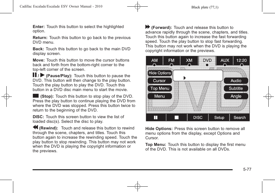 Cadillac 2010 Escalade User Manual | Page 379 / 620