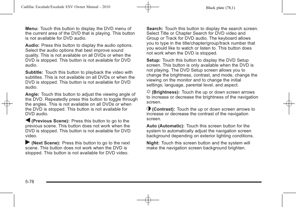 Cadillac 2010 Escalade User Manual | Page 380 / 620