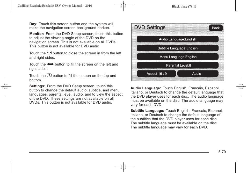 Cadillac 2010 Escalade User Manual | Page 381 / 620