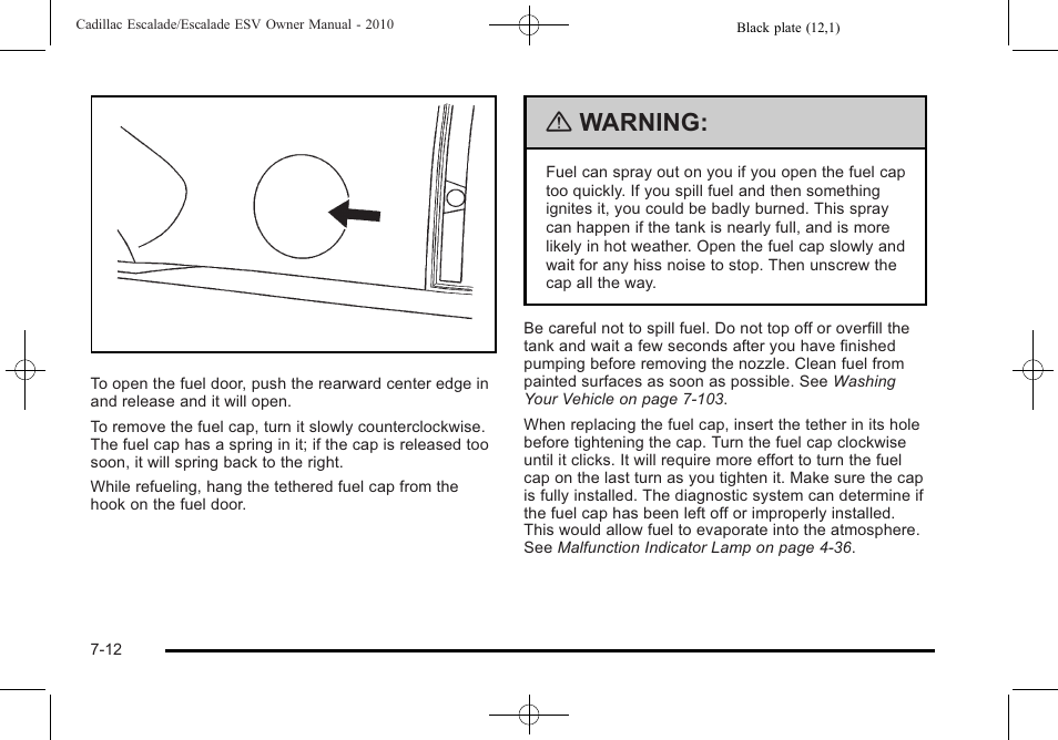 Warning | Cadillac 2010 Escalade User Manual | Page 460 / 620