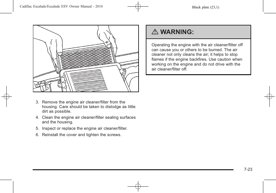 Warning | Cadillac 2010 Escalade User Manual | Page 471 / 620