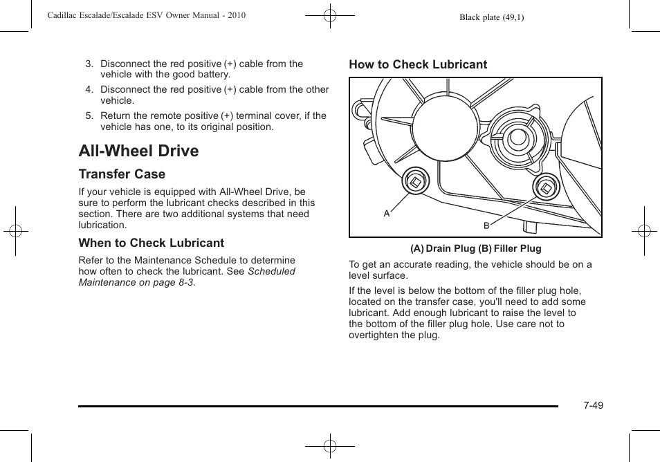 All-wheel drive, All-wheel drive -49, Reporting | Transfer case | Cadillac 2010 Escalade User Manual | Page 497 / 620