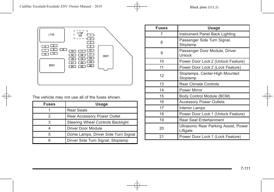 Cadillac 2010 Escalade User Manual | Page 559 / 620