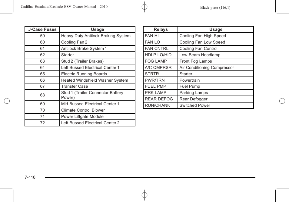 Cadillac 2010 Escalade User Manual | Page 564 / 620