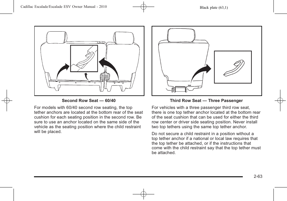 Cadillac 2010 Escalade User Manual | Page 95 / 620