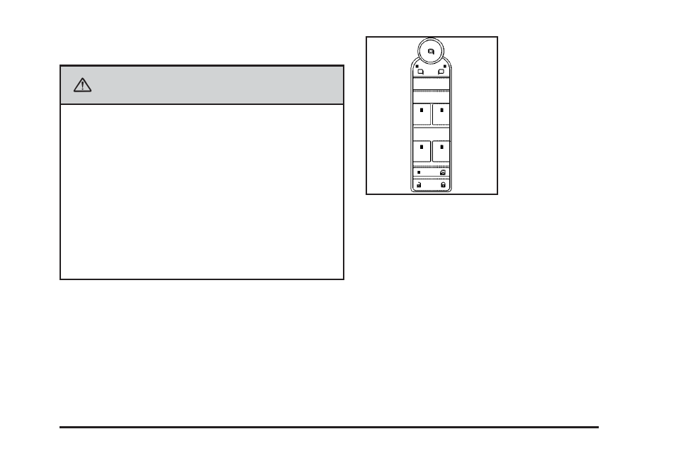 Power windows, Power windows -15, Warning | Cadillac 2010 DTS User Manual | Page 123 / 480