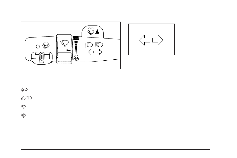 Turn signal/multifunction lever, Turn and lane-change signals | Cadillac 2010 DTS User Manual | Page 171 / 480