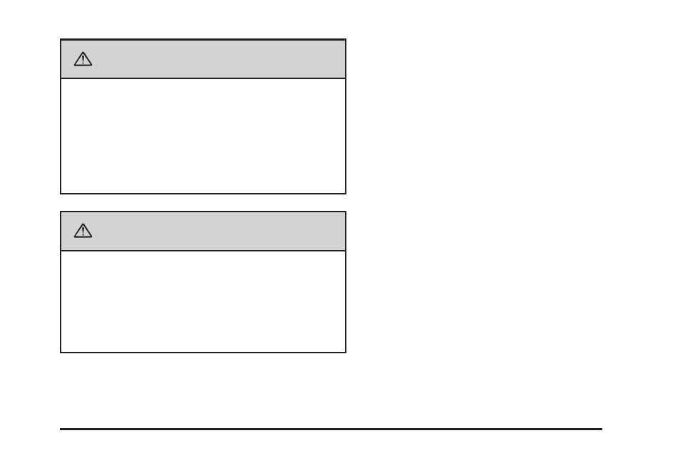 Warning | Cadillac 2010 DTS User Manual | Page 175 / 480