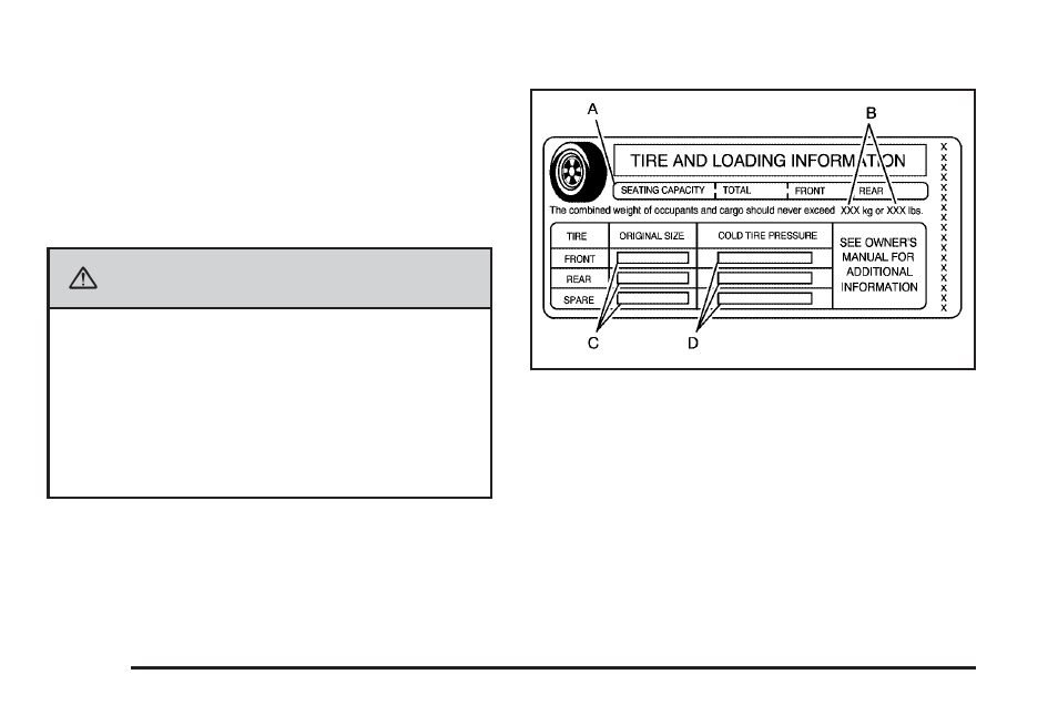 Loading the vehicle, Loading the vehicle -18, Warning | Cadillac 2010 DTS User Manual | Page 306 / 480