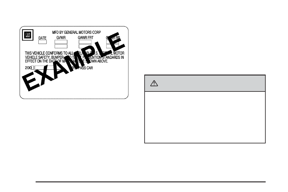 Warning | Cadillac 2010 DTS User Manual | Page 310 / 480