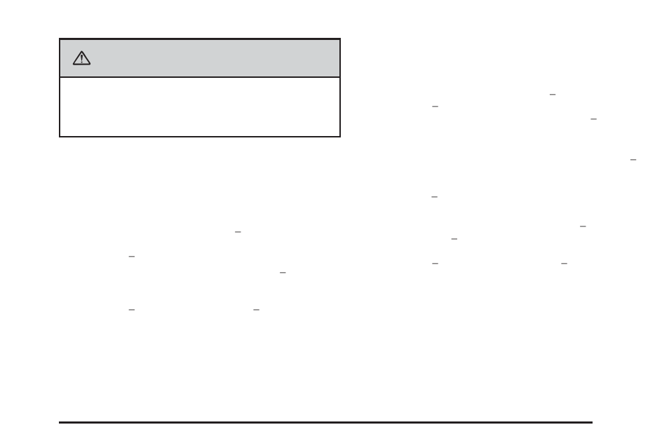 Warning | Cadillac 2010 DTS User Manual | Page 359 / 480