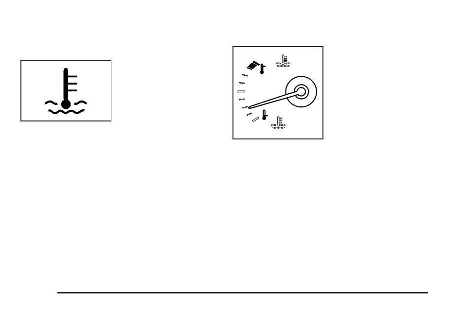 Engine coolant temperature warning light, Engine coolant temperature gage | Cadillac 2008 SRX User Manual | Page 180 / 448
