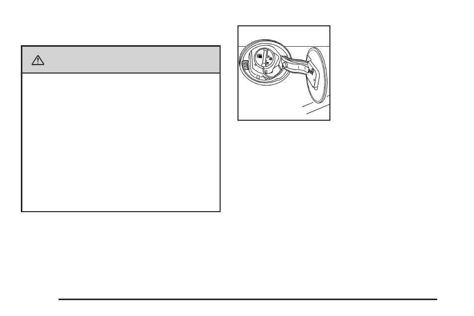 Filling the tank, Filling the tank -8, Caution | Cadillac 2008 SRX User Manual | Page 292 / 448