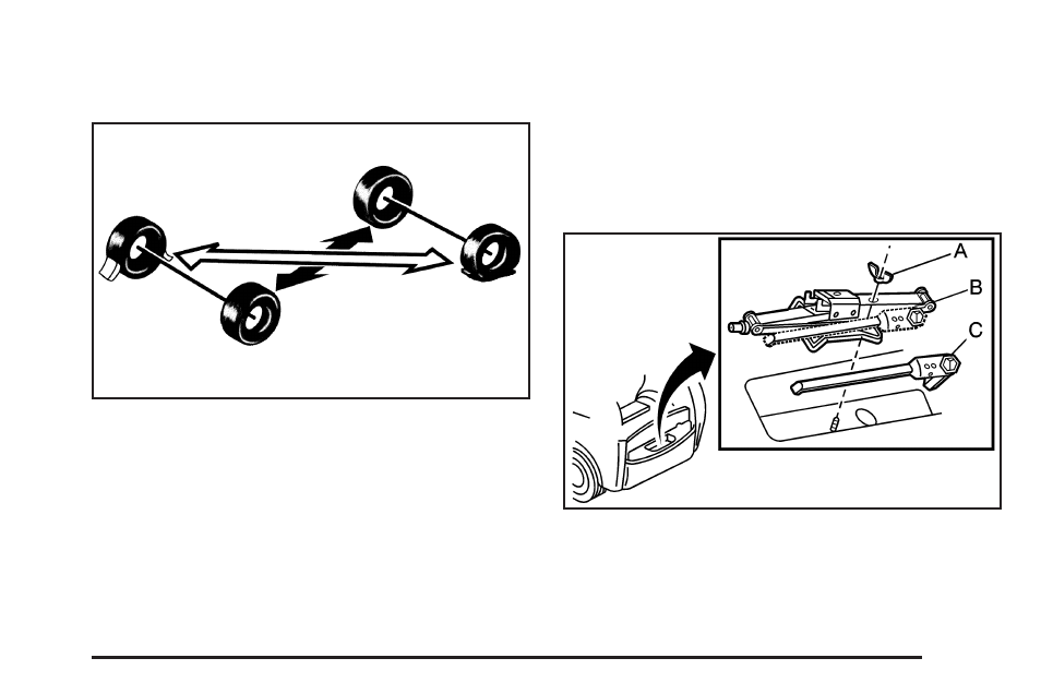 Removing the spare tire and tools, Removing the spare tire and tools -77 | Cadillac 2008 SRX User Manual | Page 361 / 448