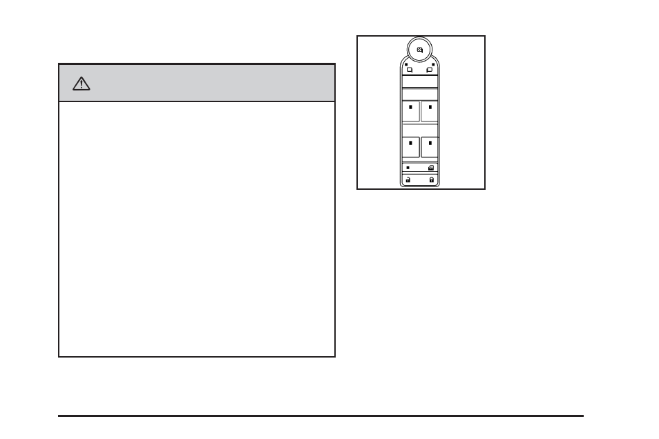 Power windows, Power windows -17, Caution | Cadillac 2008 SRX User Manual | Page 95 / 448