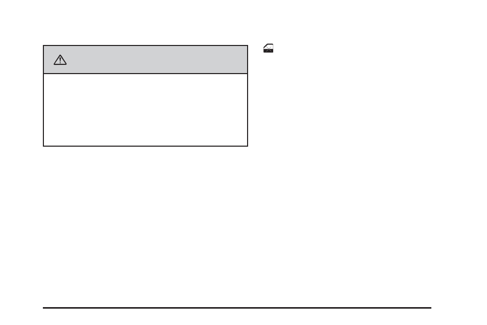 Caution | Cadillac 2008 SRX User Manual | Page 97 / 448