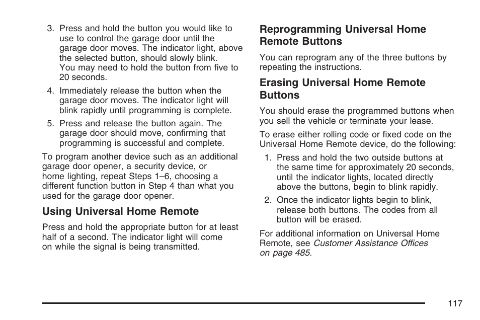 Cadillac 2007 XLR User Manual | Page 117 / 512