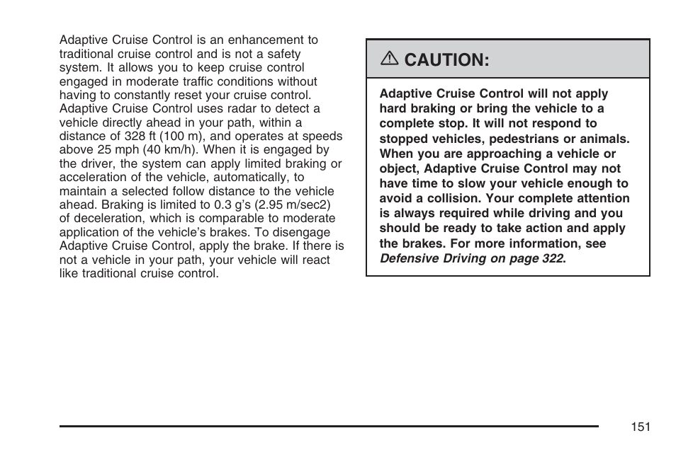 Cadillac 2007 XLR User Manual | Page 151 / 512