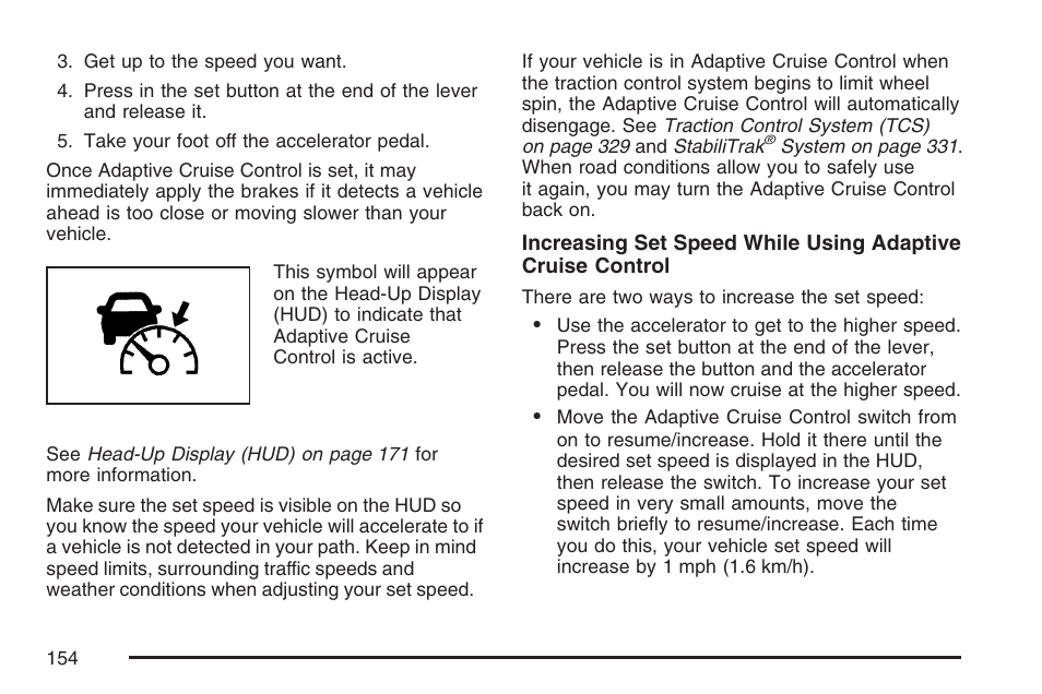 Cadillac 2007 XLR User Manual | Page 154 / 512