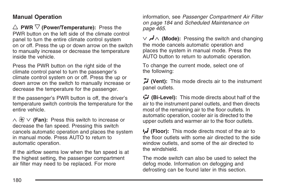 Cadillac 2007 XLR User Manual | Page 180 / 512