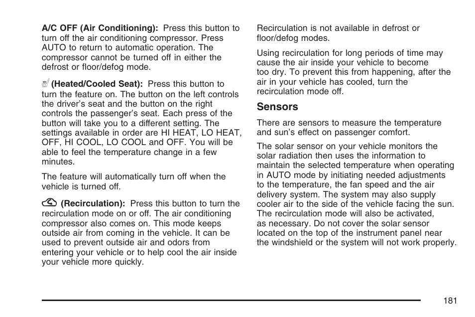 Cadillac 2007 XLR User Manual | Page 181 / 512