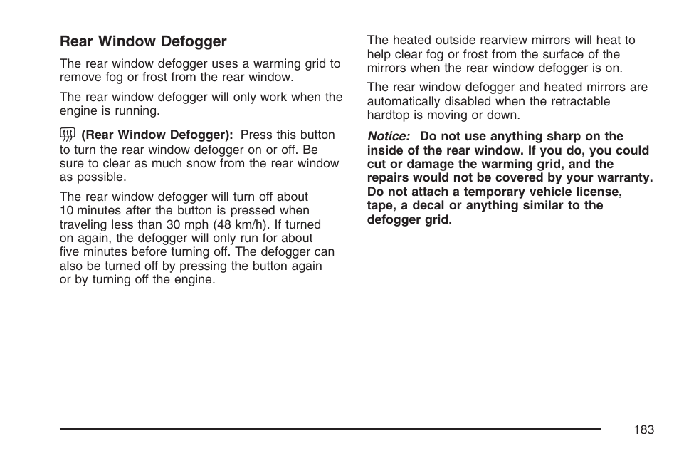 Cadillac 2007 XLR User Manual | Page 183 / 512