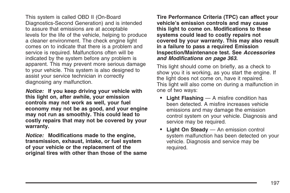 Cadillac 2007 XLR User Manual | Page 197 / 512