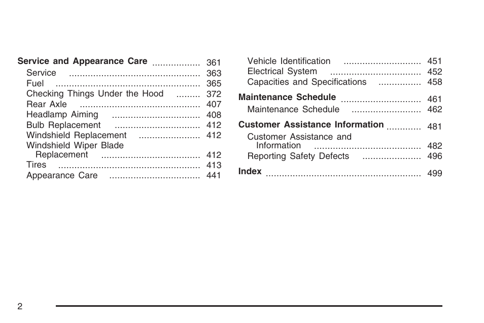 Cadillac 2007 XLR User Manual | Page 2 / 512