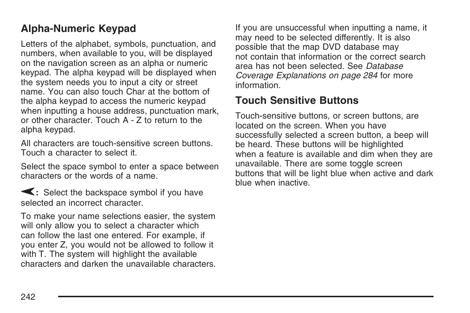 Cadillac 2007 XLR User Manual | Page 242 / 512