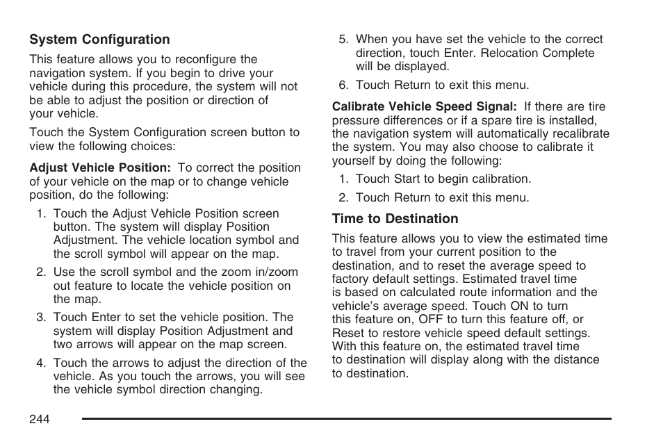 Cadillac 2007 XLR User Manual | Page 244 / 512