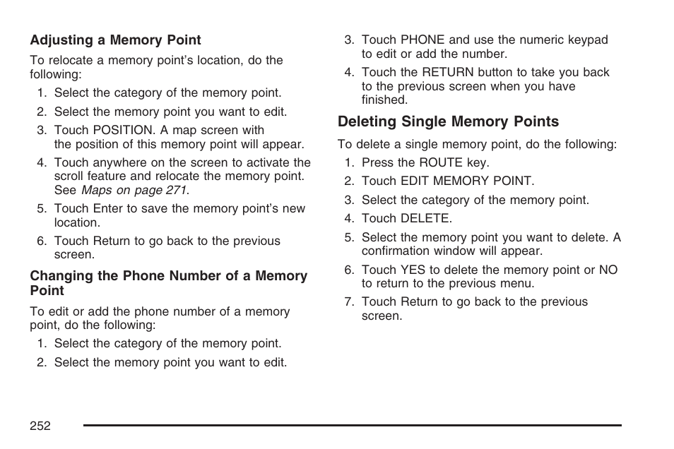 Cadillac 2007 XLR User Manual | Page 252 / 512